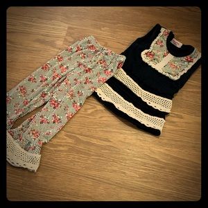 2 piece little girls outfit